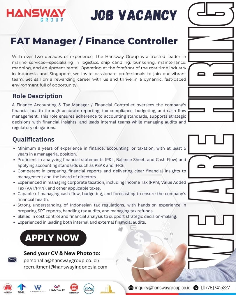 Manager of Finance, Accounting & Tax Image